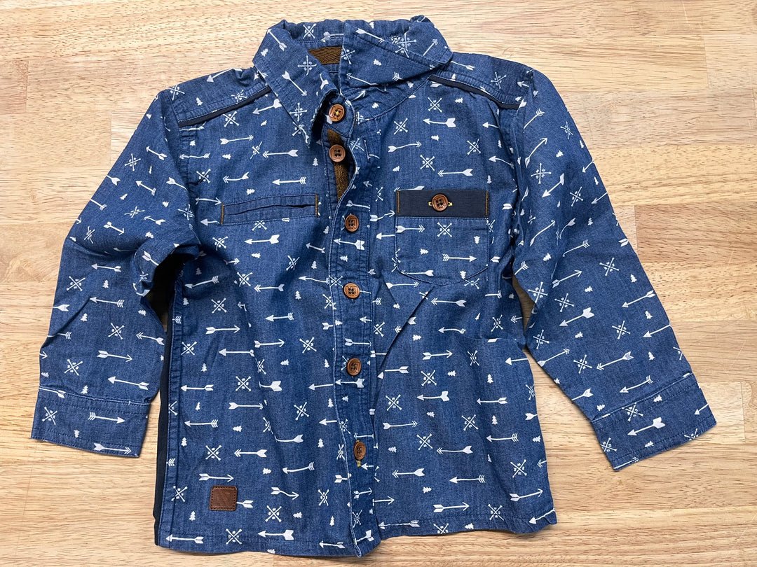 Nano Denim Button-Up – 12M