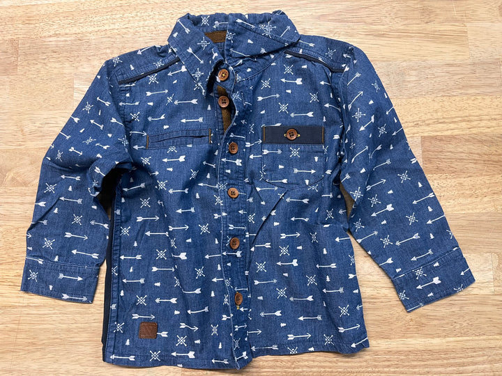 Nano Denim Button-Up – 12M