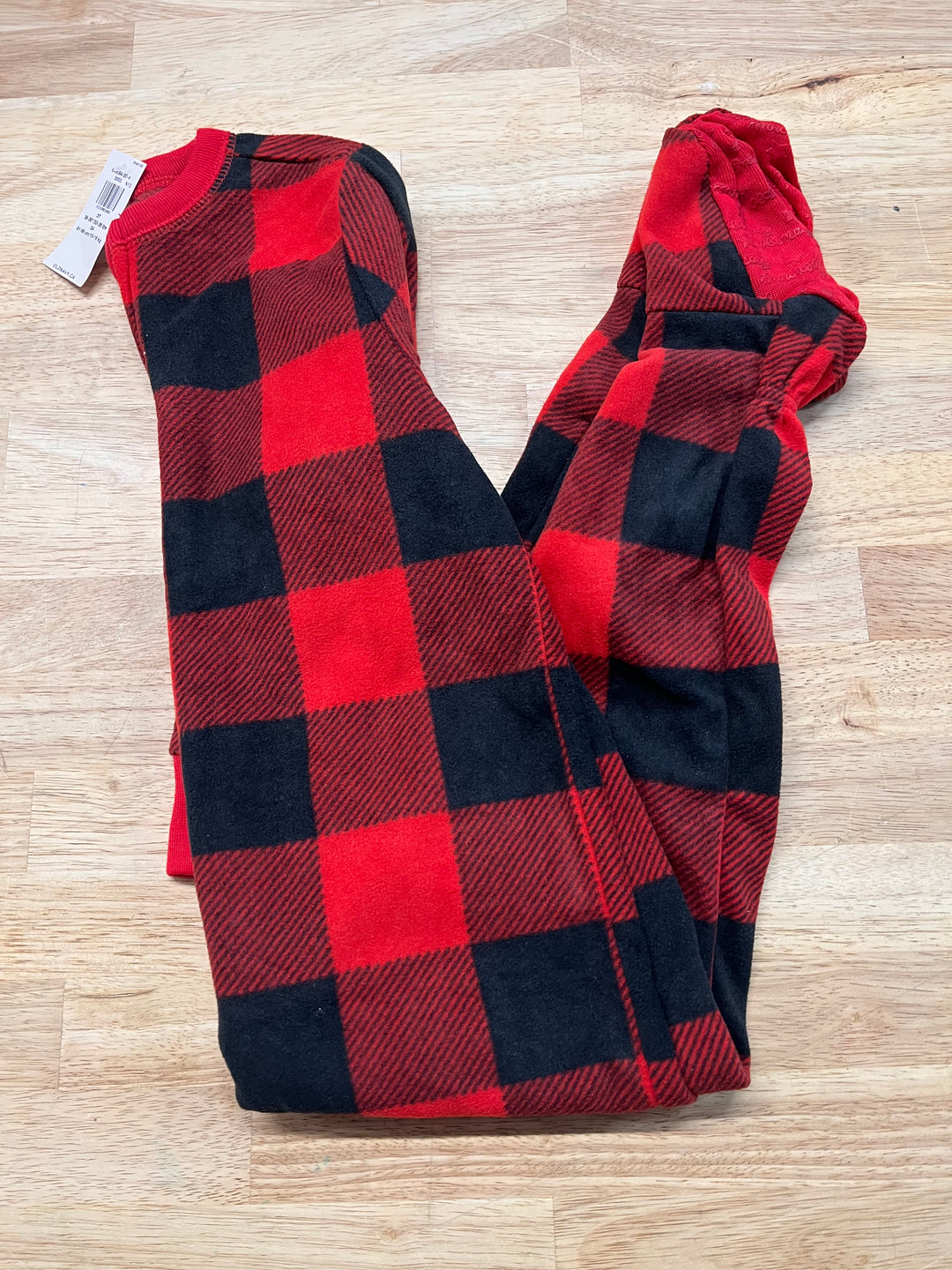 Old Navy Buffalo Plaid Fleece Sleeper – 3T NWT