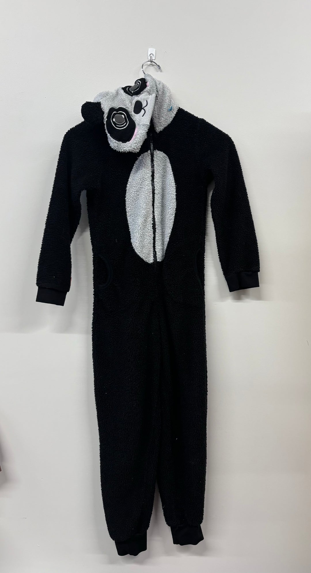 FunzieTime Panda Fleece Romper (Size 10/12)