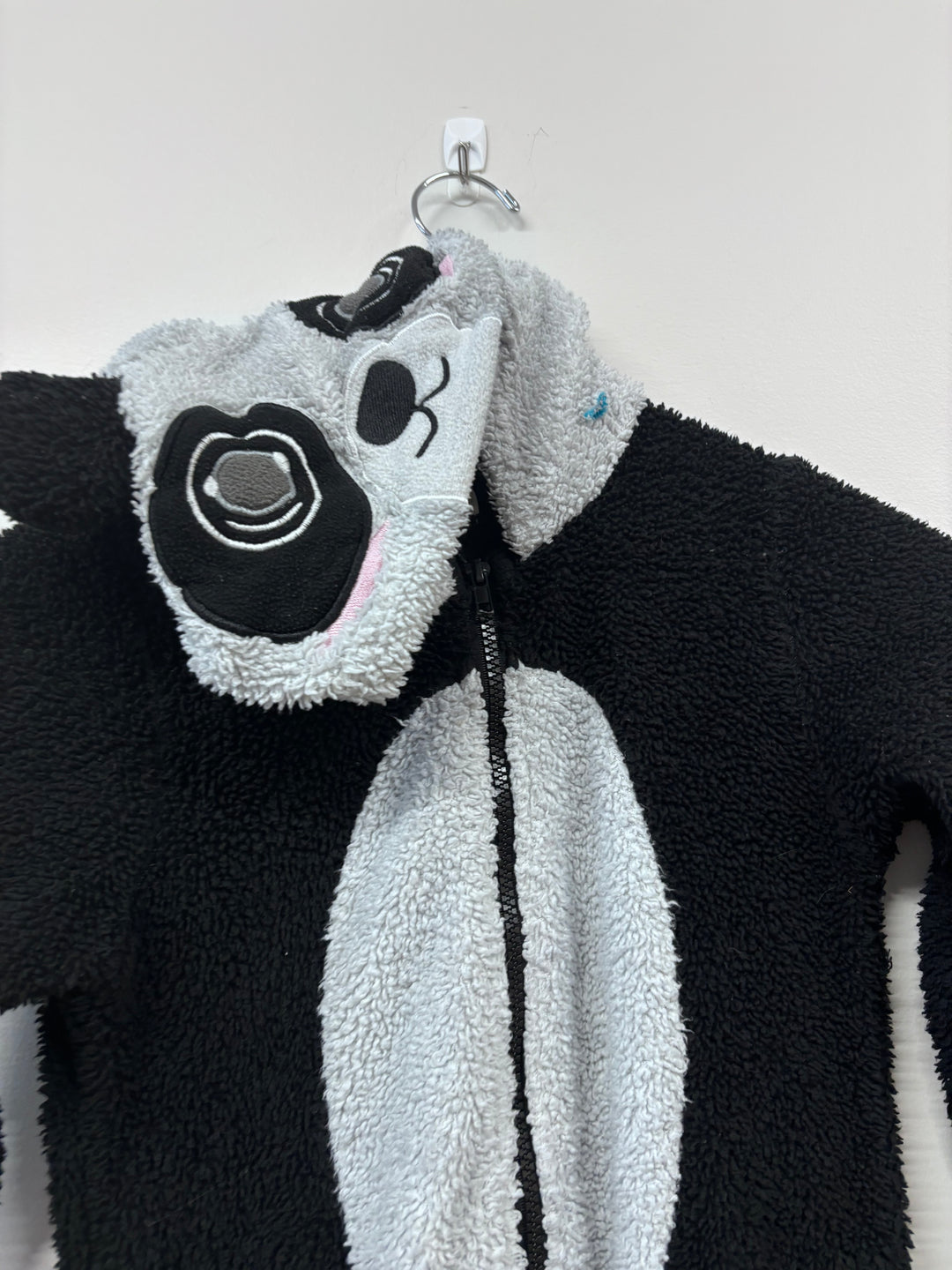 FunzieTime Panda Fleece Romper (Size 10/12)