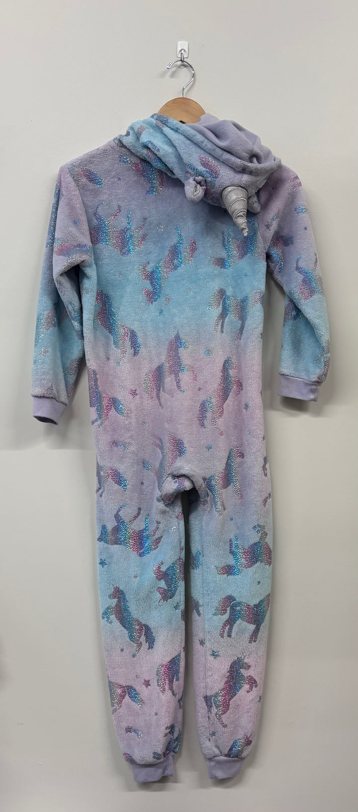 PJ Place Unicorn Fleece Romper (Size 10/12)