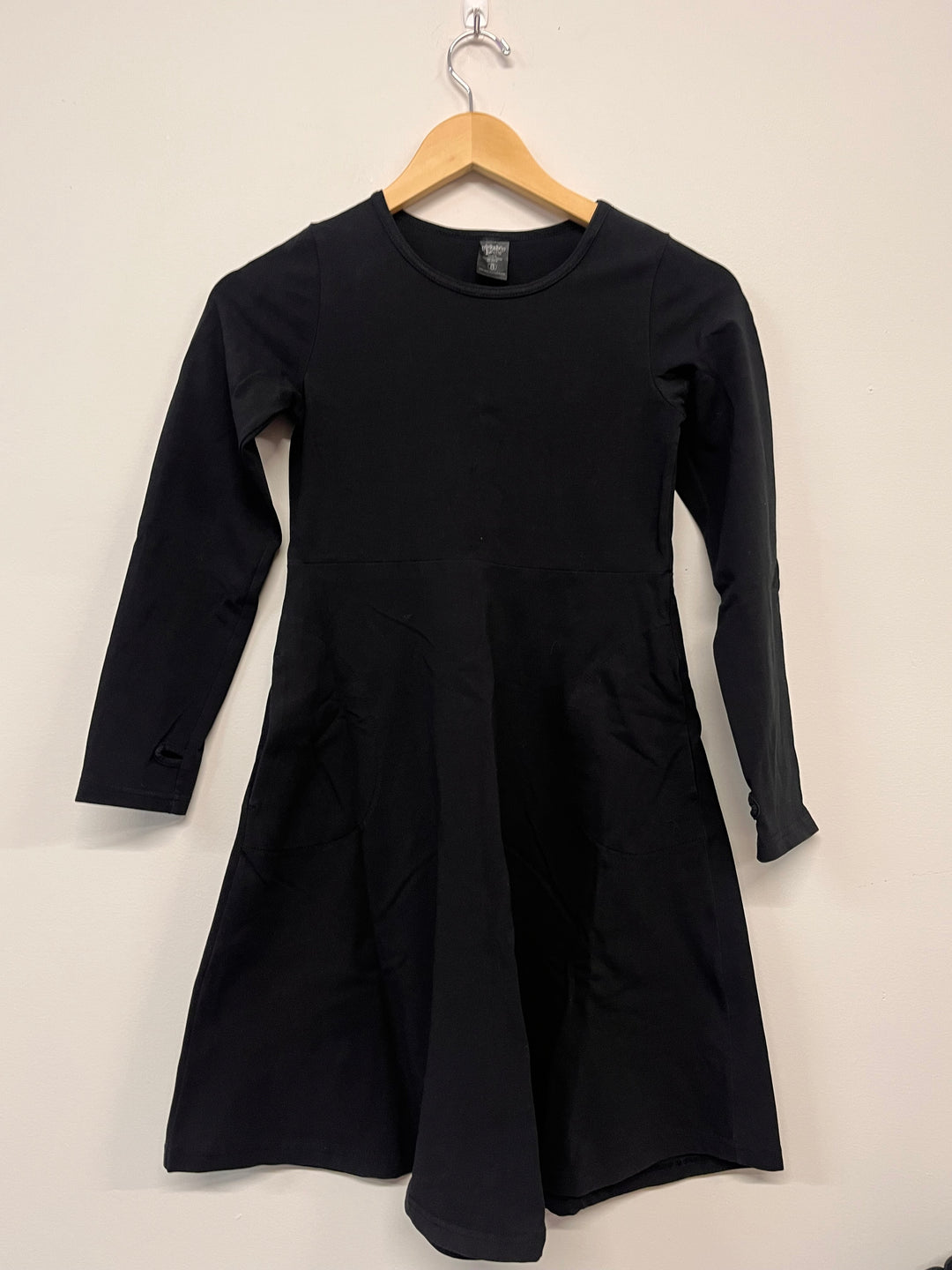 Peekaboo Beans Twirl Dress – Black – Size 8