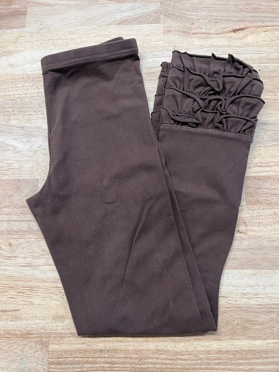 Peekaboo Beans Leggings – Brown size 10