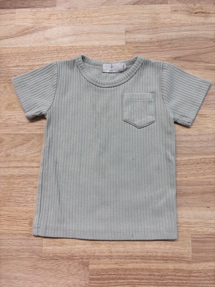 Beba 6-12 Month Ribbed Shirt (Light Green)