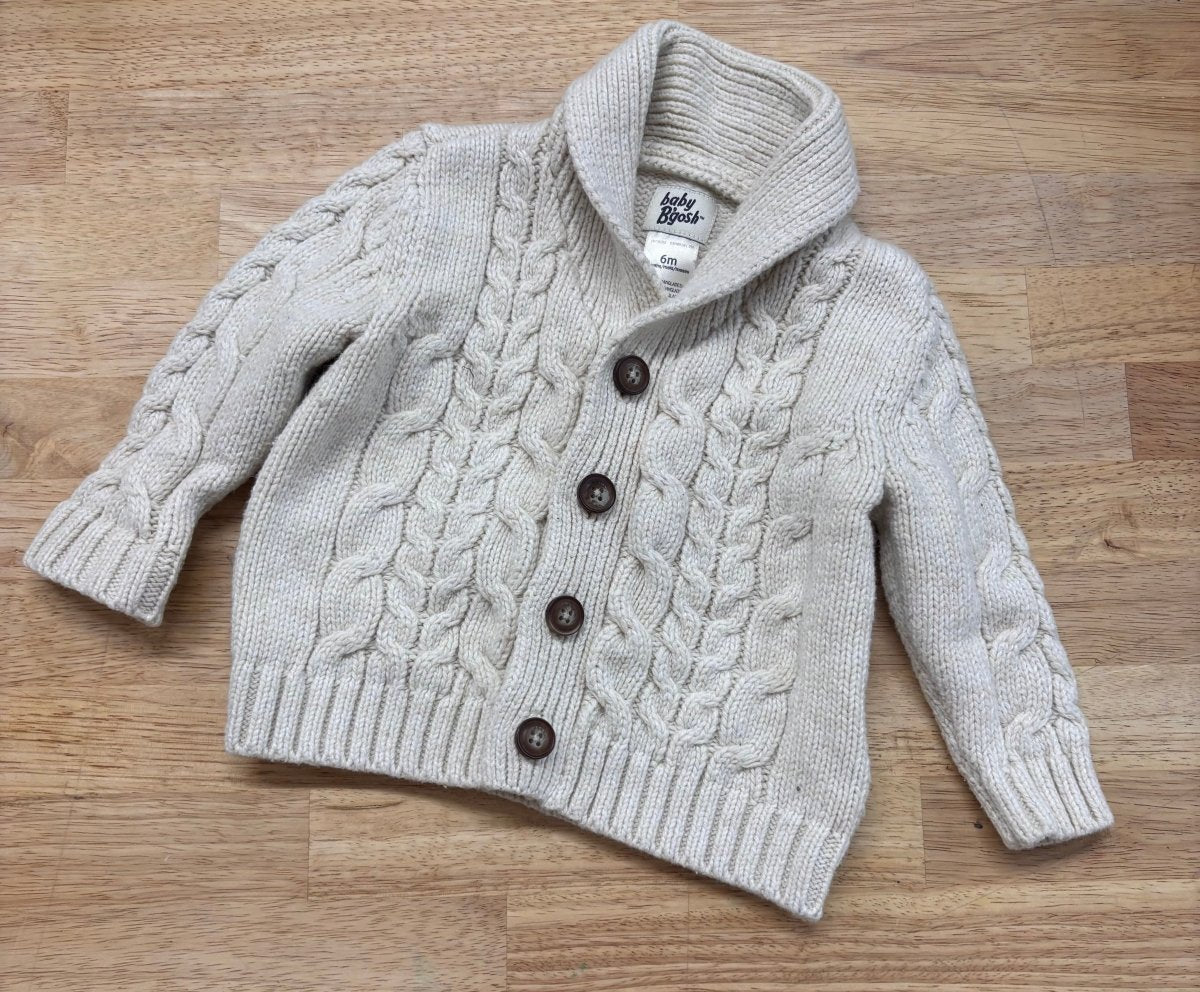 Baby B’gosh 6M Cable Knit Sweater with Collar - Nest and Sprout - Consignment
