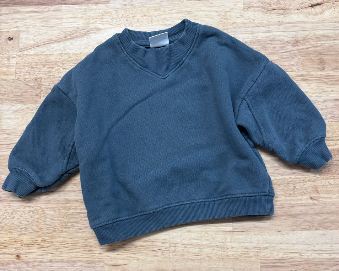 Zara 9-12 Month Sweatshirt (Blue)