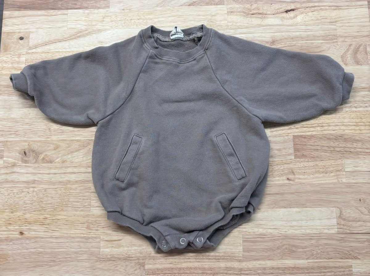 Bebe Holic 9 Month Bubble Romper (Brown) - Nest and Sprout - Consignment