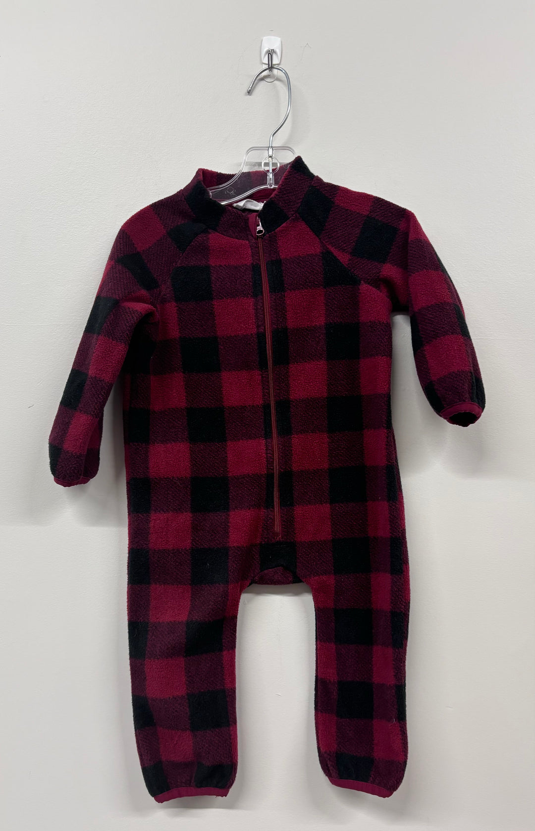 Rise Little Earthling 9-12 Month Sleeper (Buffalo Plaid Fleece)