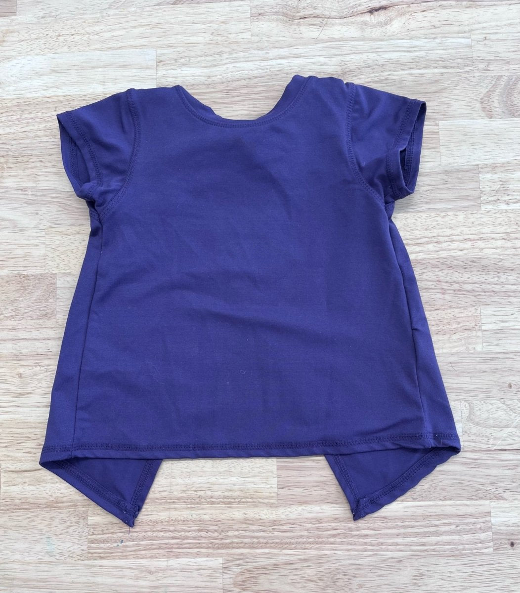 Jill Yoga Eggplant Open - Back Top Size 2 in - Nest and Sprout - Consignment