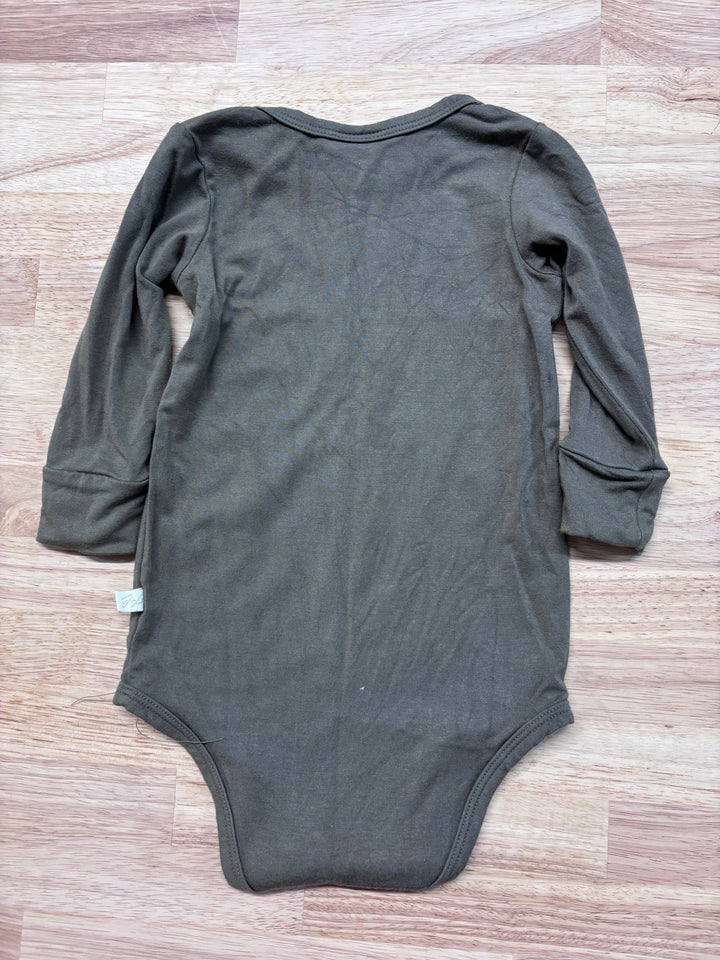 Jax & Lennon 12-18 Month TEE ONESIE (Forest Green) | imperfect