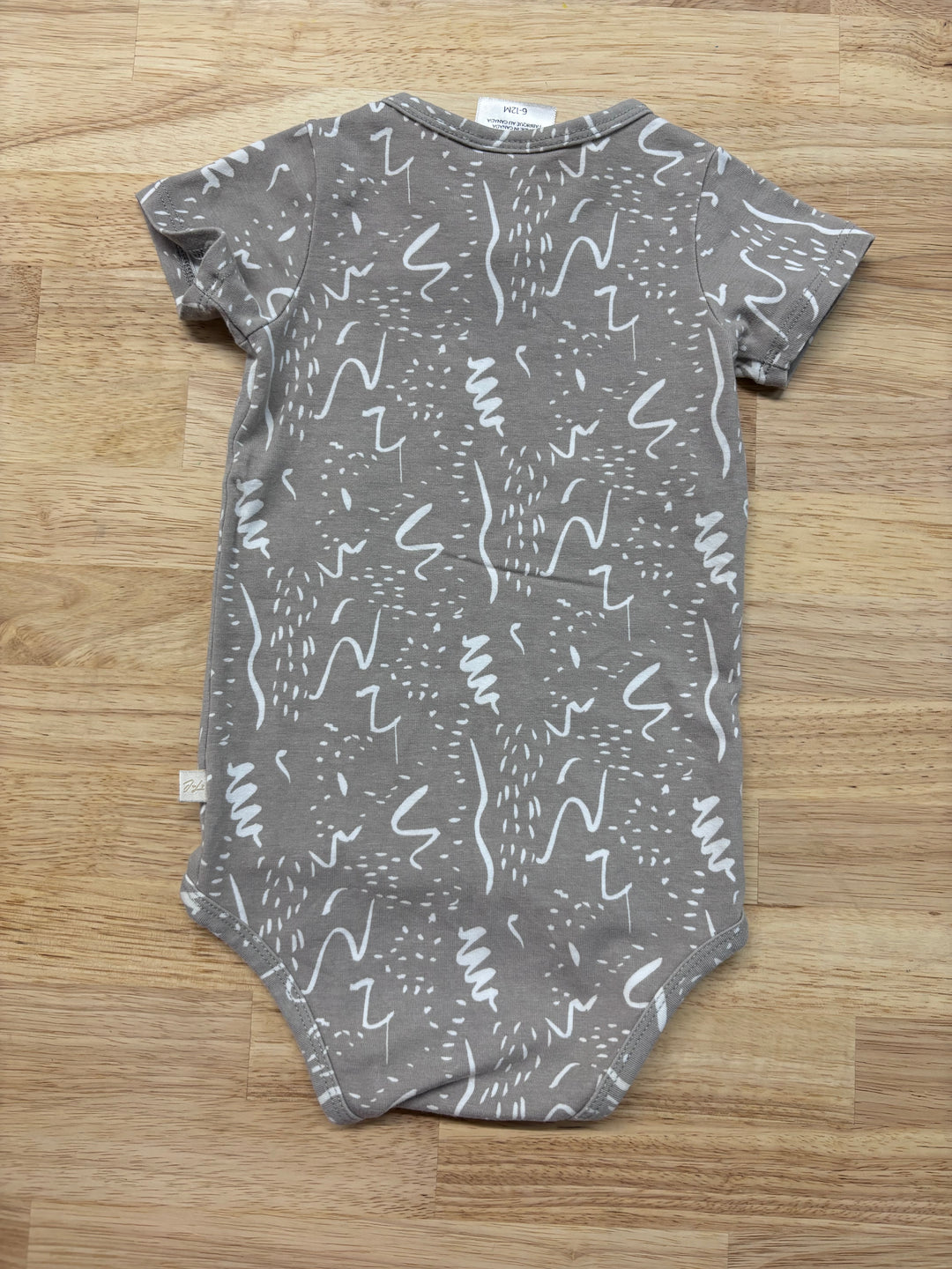 Jax & Lennon 6-12 Month TEE ONESIE (Grey)