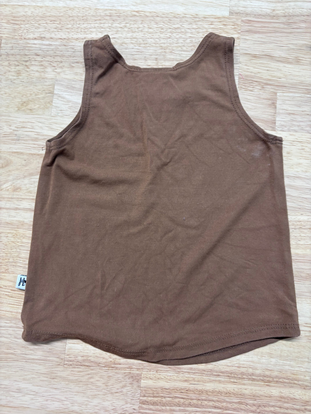 Jax & Lennon 6-12 Month Tank Shirt (Caramel)