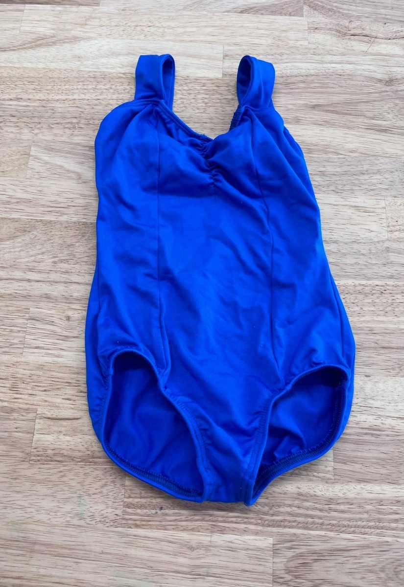 MotionWear Blue Nylon Dance Leotard 6X - 7 - Nest and Sprout - Consignment