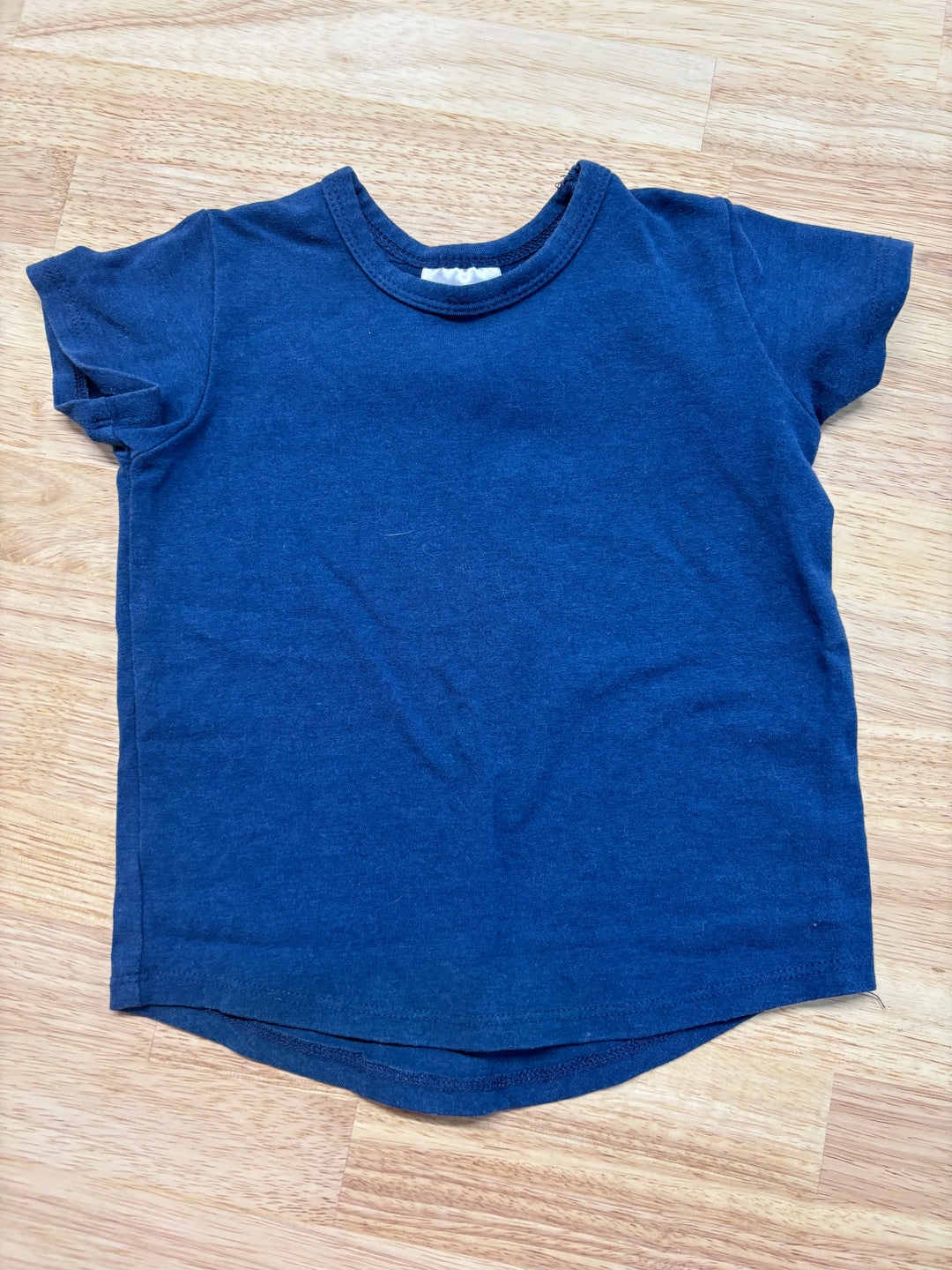 Jax & Lennon 6-12 Month Shirt (Navy Blue Cap Sleeve)