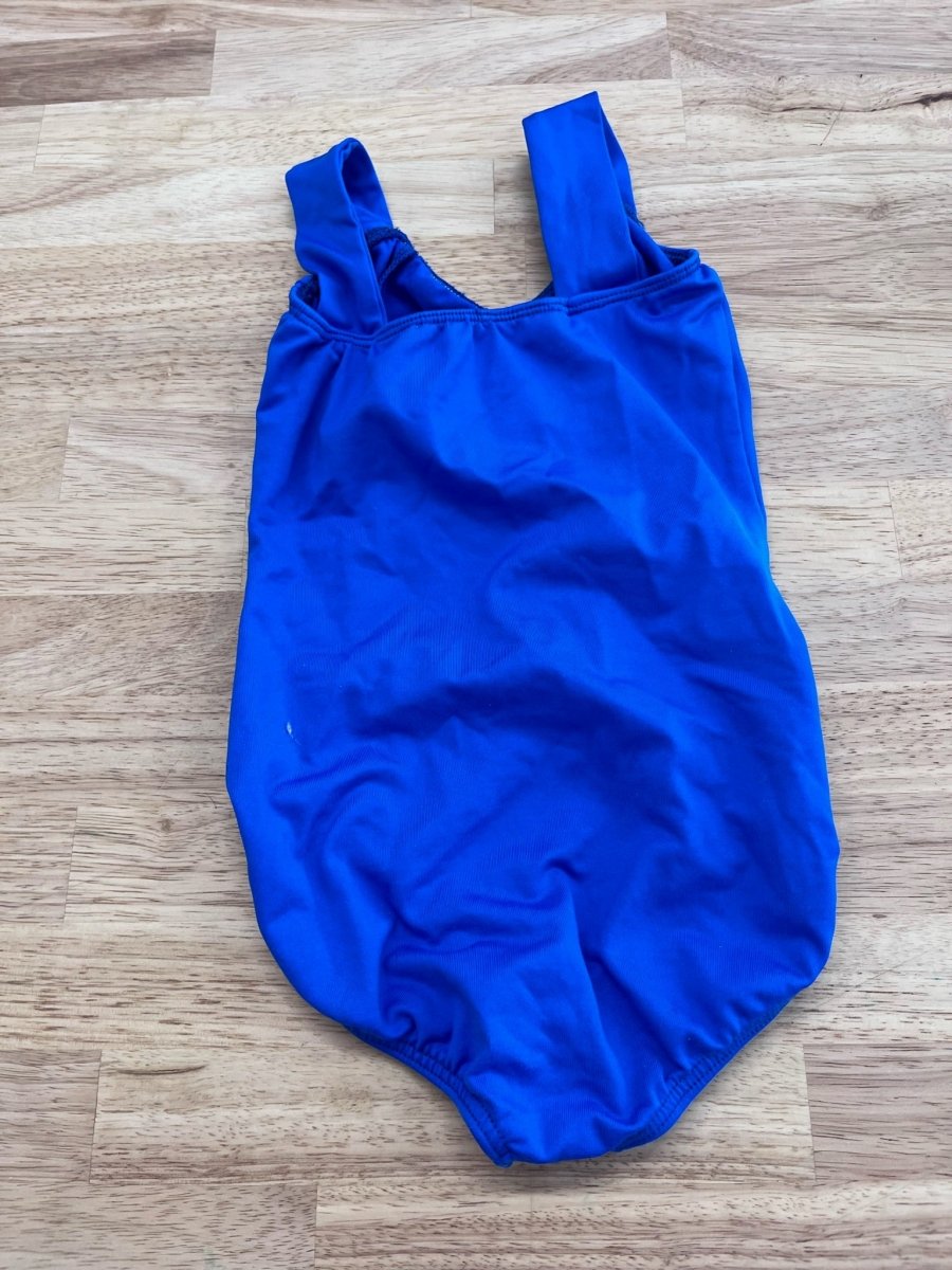 MotionWear Blue Nylon Dance Leotard 6X - 7 - Nest and Sprout - Consignment