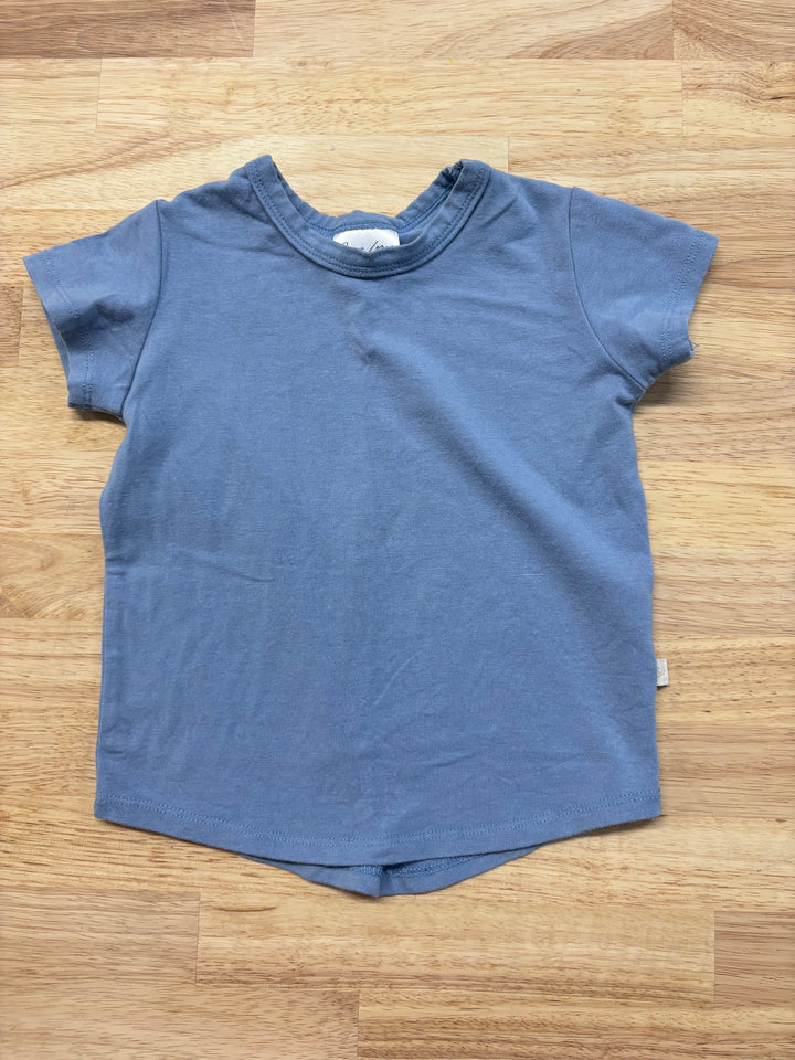 Jax & Lennon 6-12 Month Shirt (Blue Cap Sleeve)