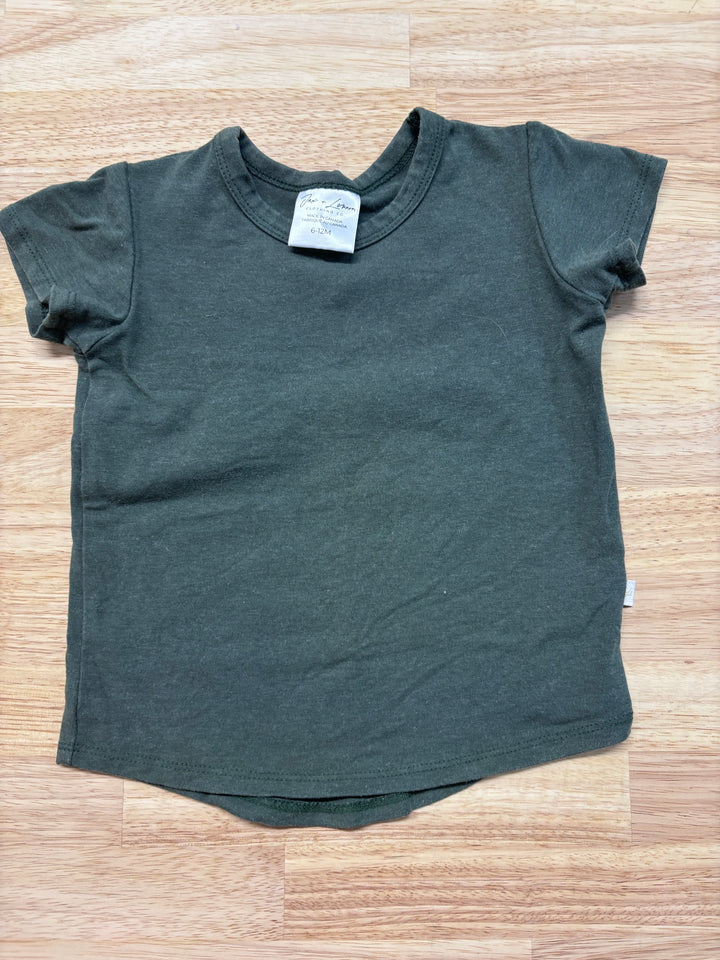 Jax & Lennon 6-12 Month Shirt (Green Cap Sleeve)