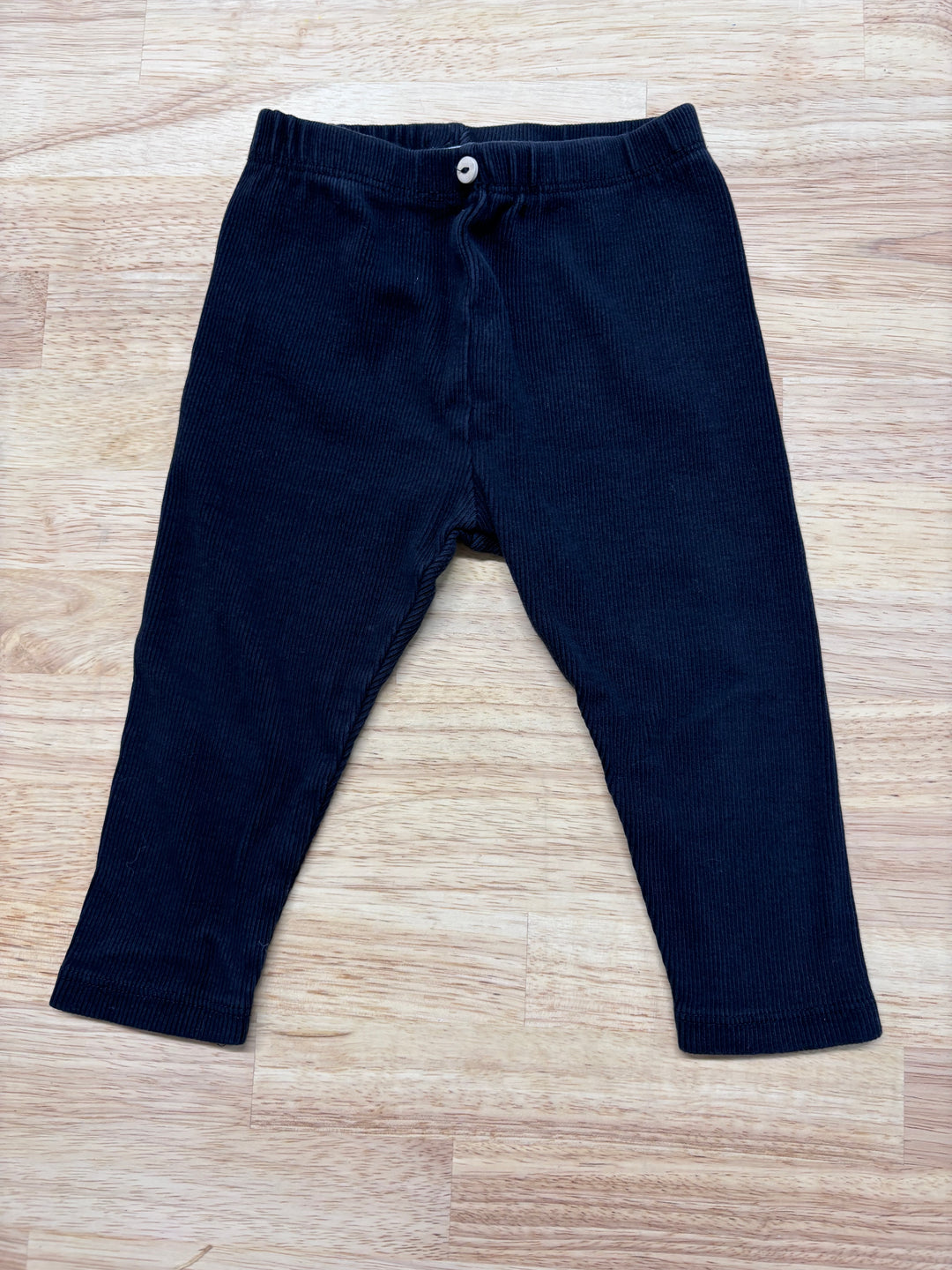 Zara 9-12 Month Ribbed Pants (Black)