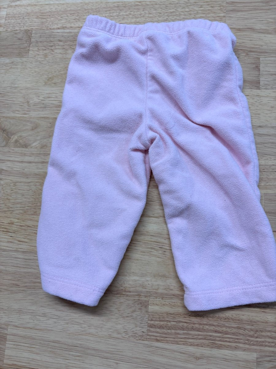 Carters 6 Month Fleece Pants (Pink) - Nest and Sprout - Consignment