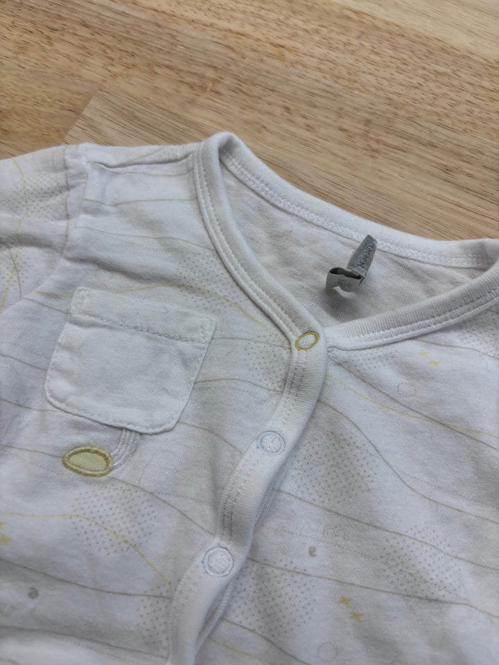 Mexx 3-6 Month Shirt (White with Yellow Accents)