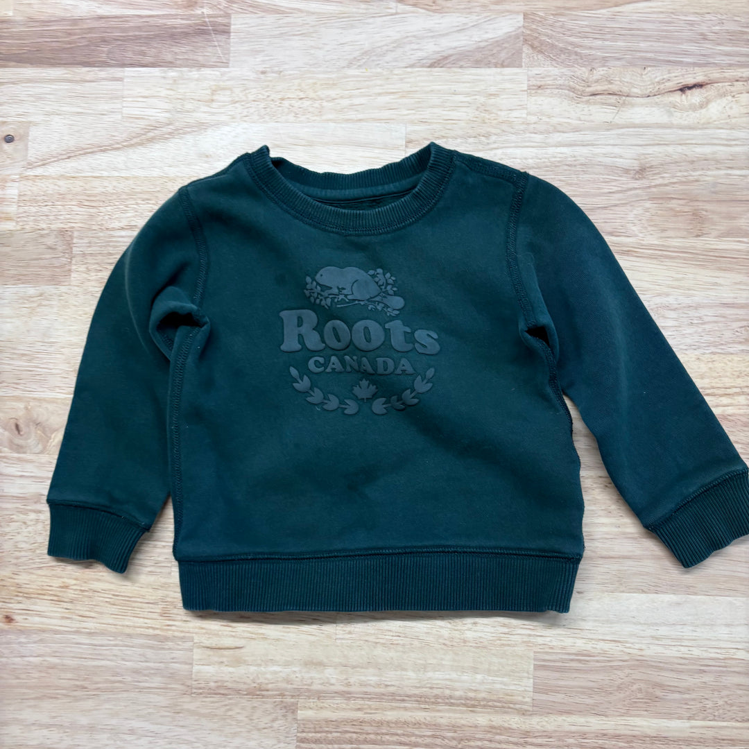 Roots 18-24 Month Pullover (Forest Green) imperfect