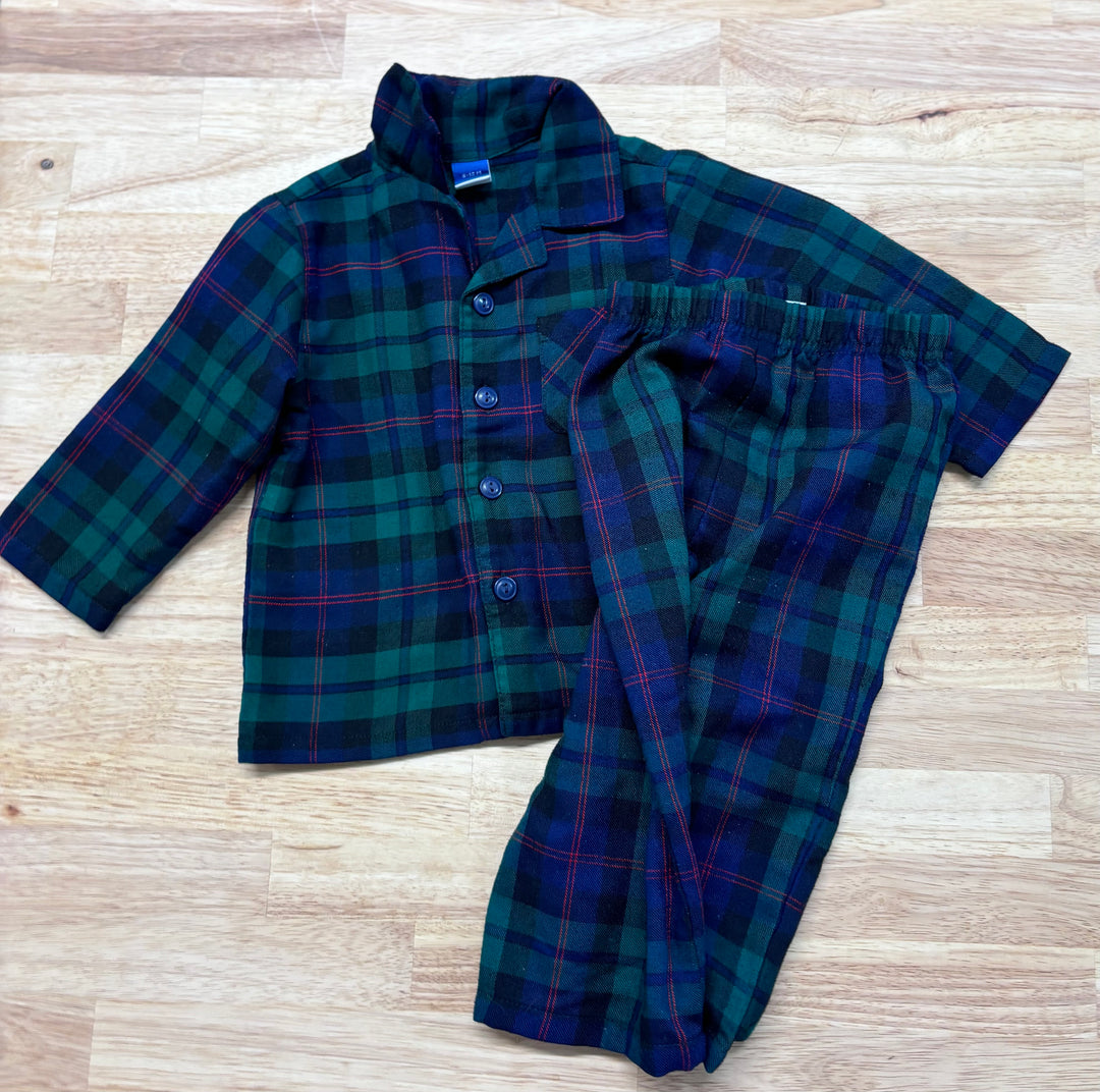 Old Navy 6-12 Month Set (Green Plaid)