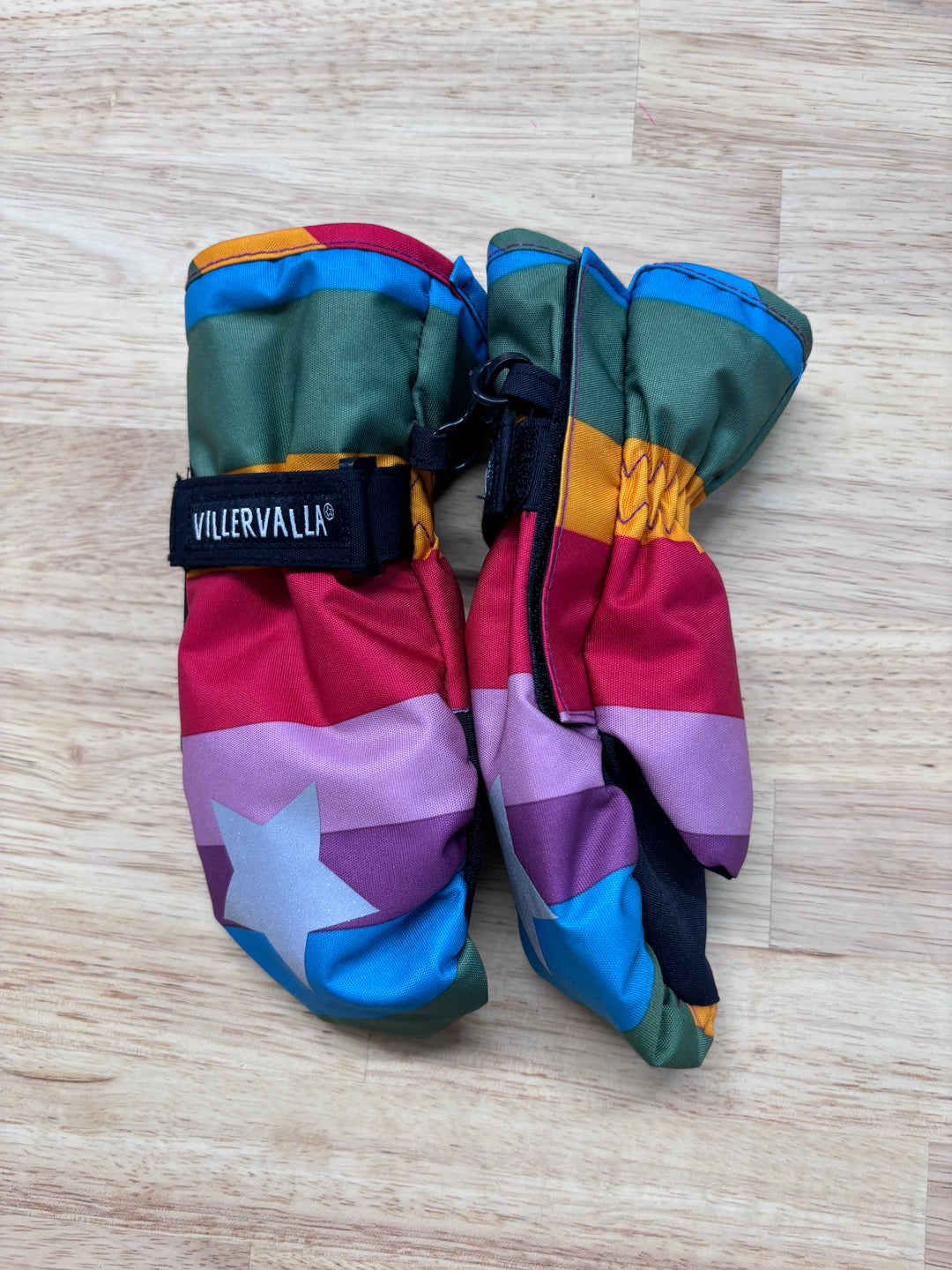 Villervalla Mittens 1-2 Years (Striped)