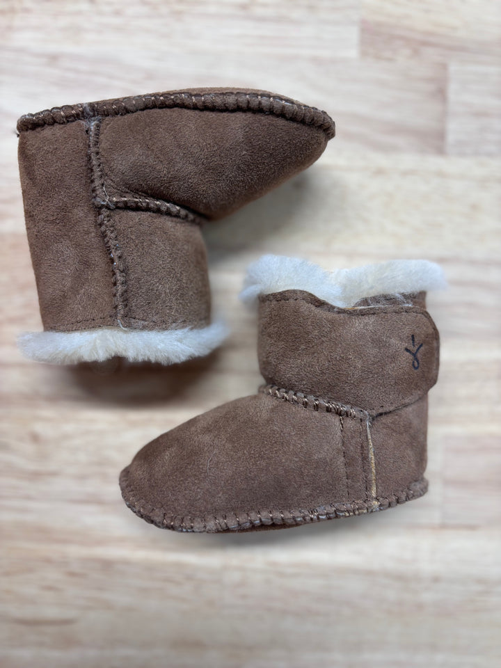 Emu Australia 0-6 Month Booties (Chestnut Wool)