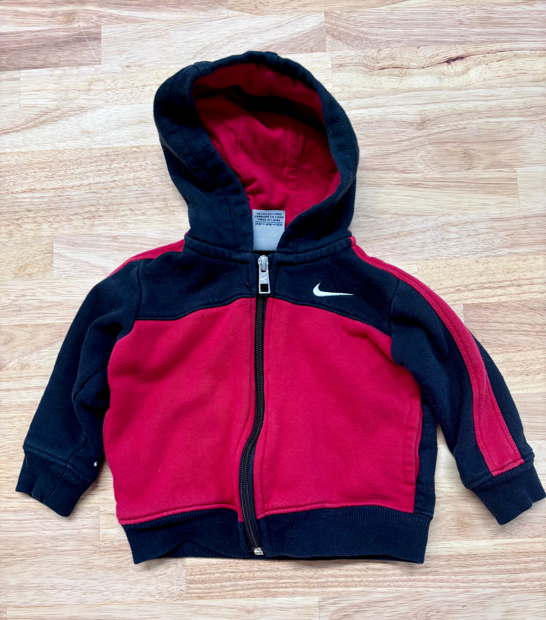 Adidas 18 Month Zip-Up Jacket (Red & Black)