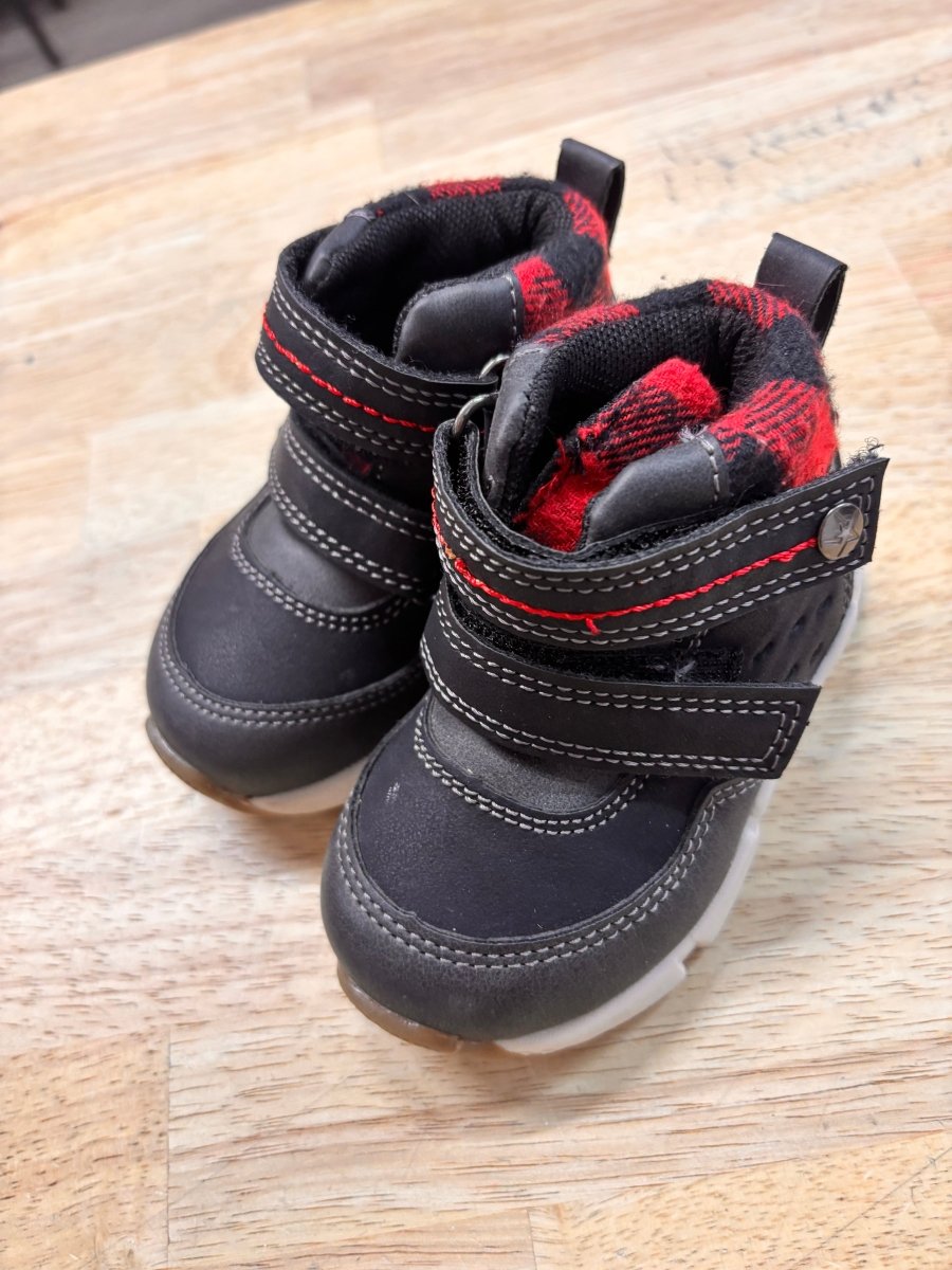 George Buffalo Plaid Ankle Boots – 5 - 6Y - Nest and Sprout - Consignment