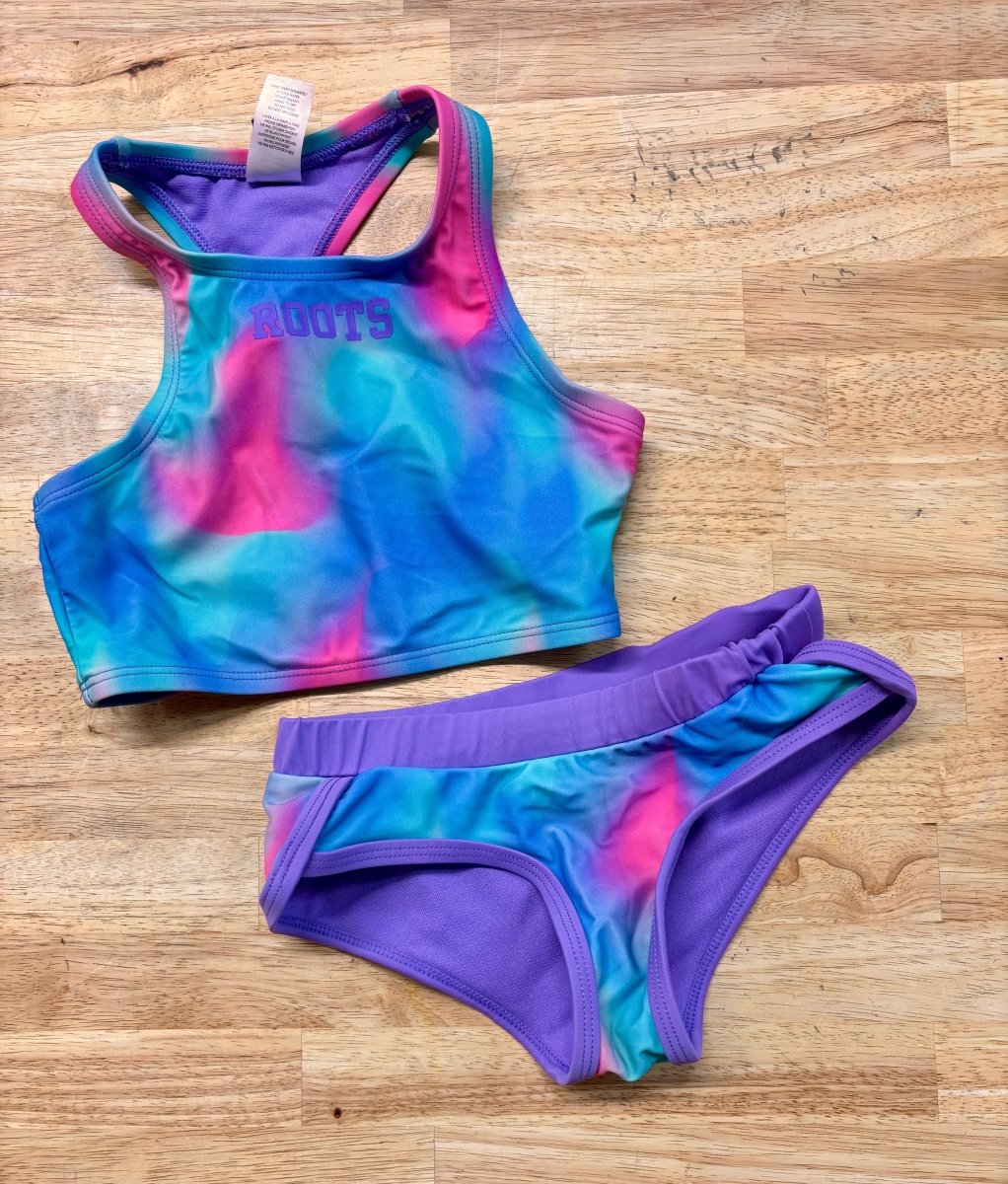 Roots Two - Piece Swimsuit – 6y - Nest and Sprout - Consignment
