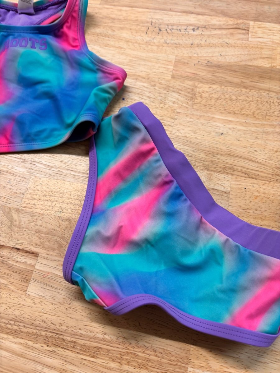 Roots Two - Piece Swimsuit – 6y - Nest and Sprout - Consignment