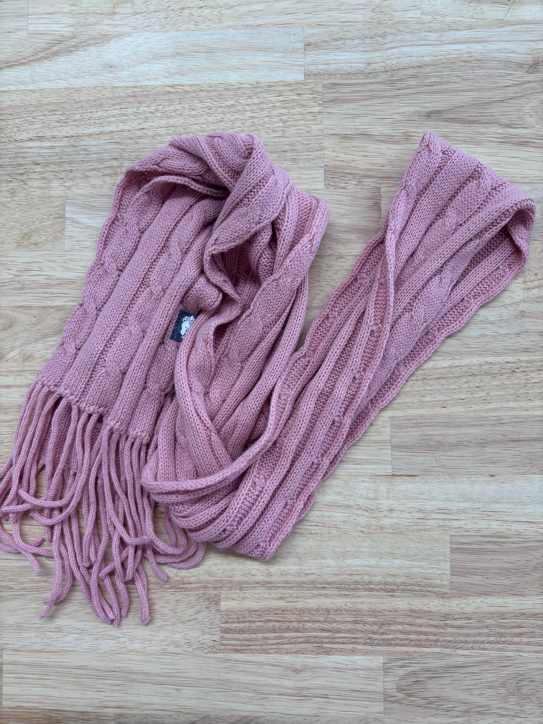 Roots Pink Scarf, One Size