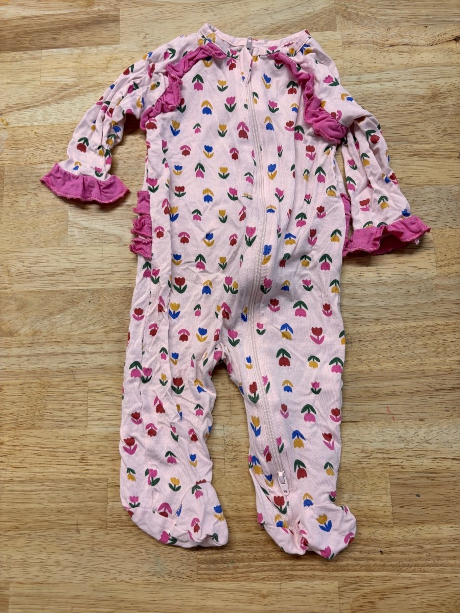 Milkberry Ruffle Bum Romper – 0 - 3M - Nest and Sprout - Consignment