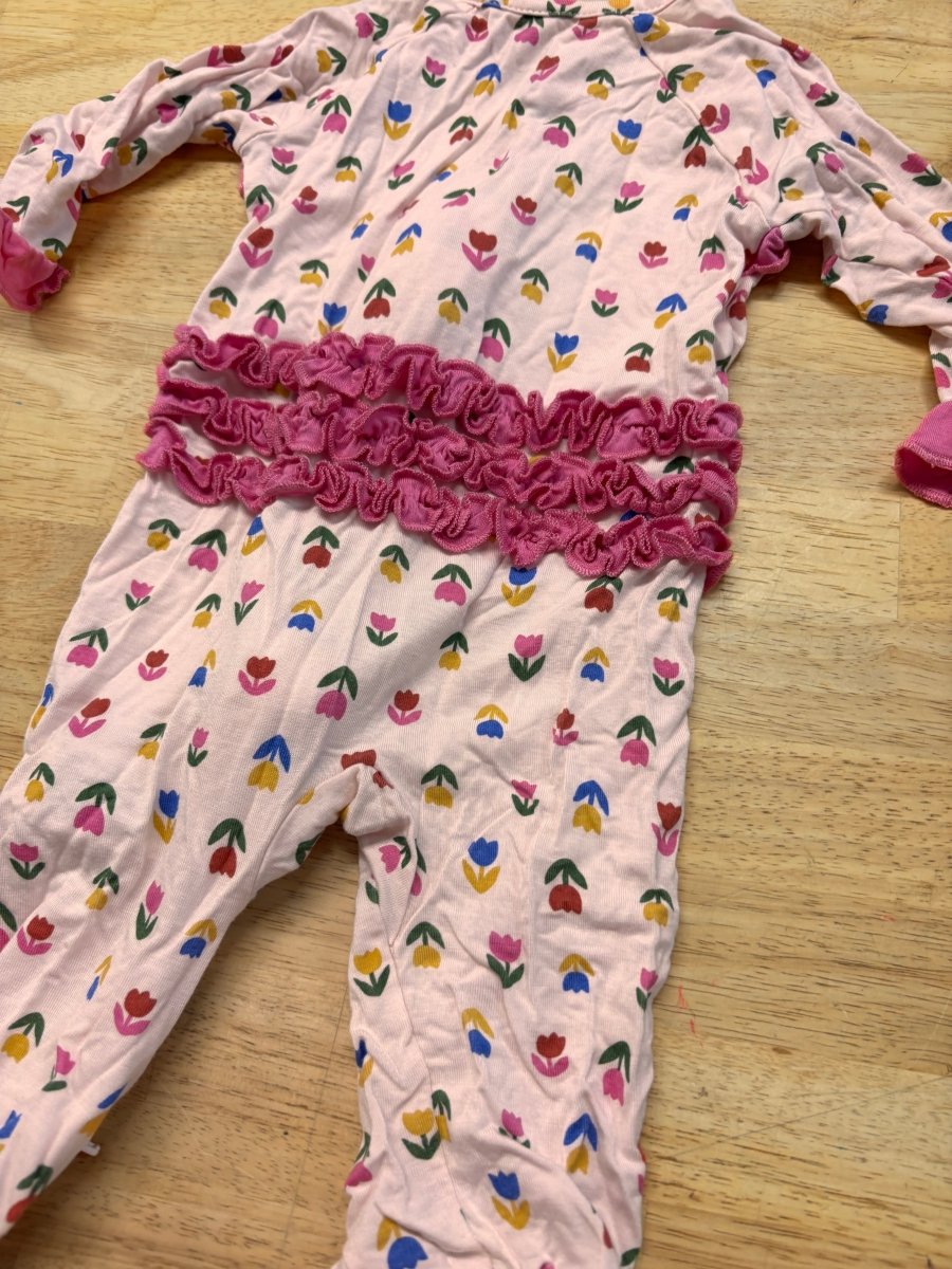 Milkberry Ruffle Bum Romper – 0 - 3M - Nest and Sprout - Consignment