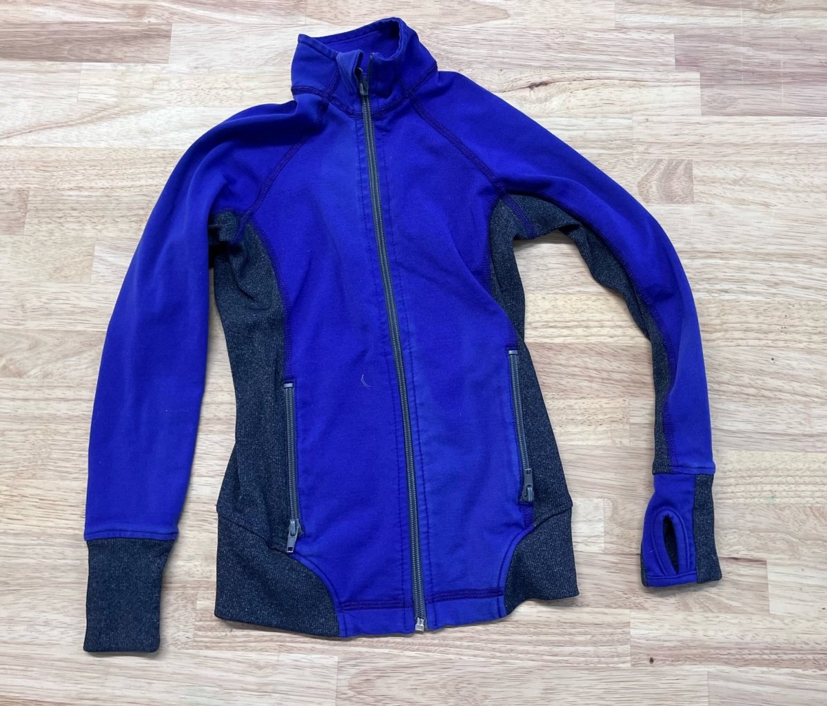 Triple Flipp Jacket – Estimated Size 4/5 Years (Purple with Charcoal Stretch) - Nest and Sprout - Consignment