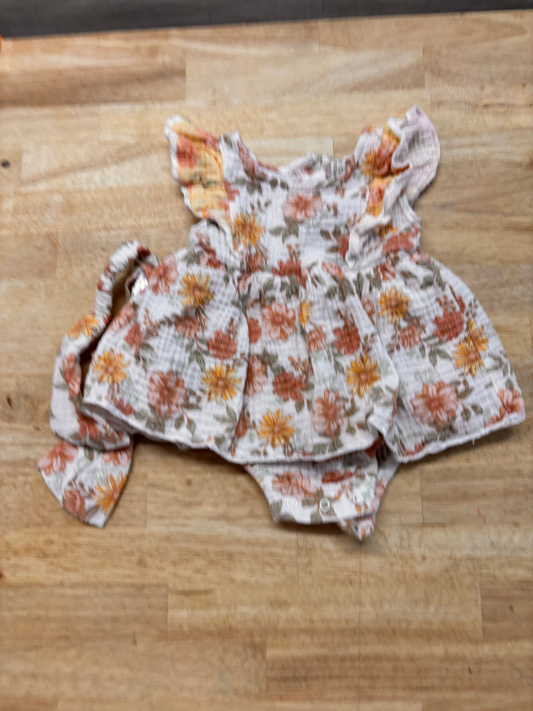 Chickpea Organic Bodysuit Dress Set – 6-9M