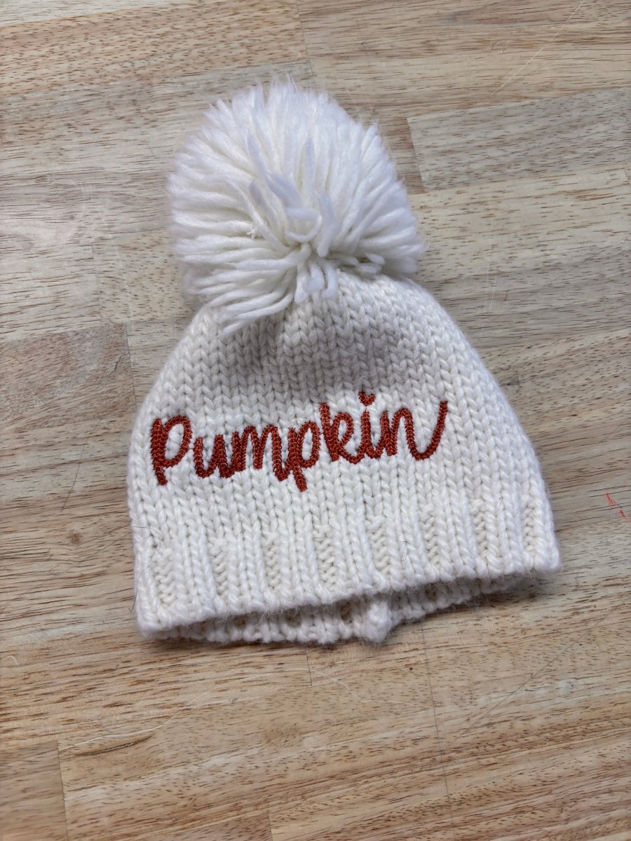 Pumpkin Knit Toque – 3 - 12M - Nest and Sprout - Consignment