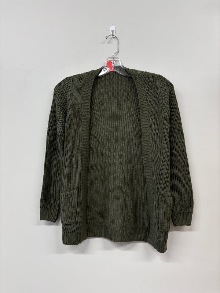 Joe Fresh Green Knit Cardigan, Size 8