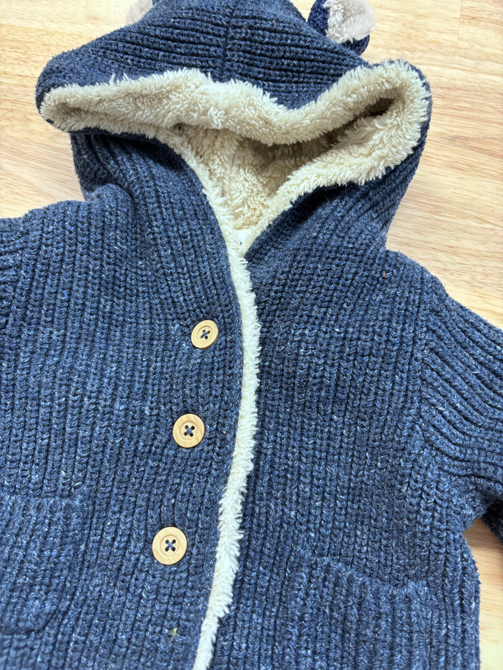 Gap Sherpa-Lined Cardigan, 0-3 Months