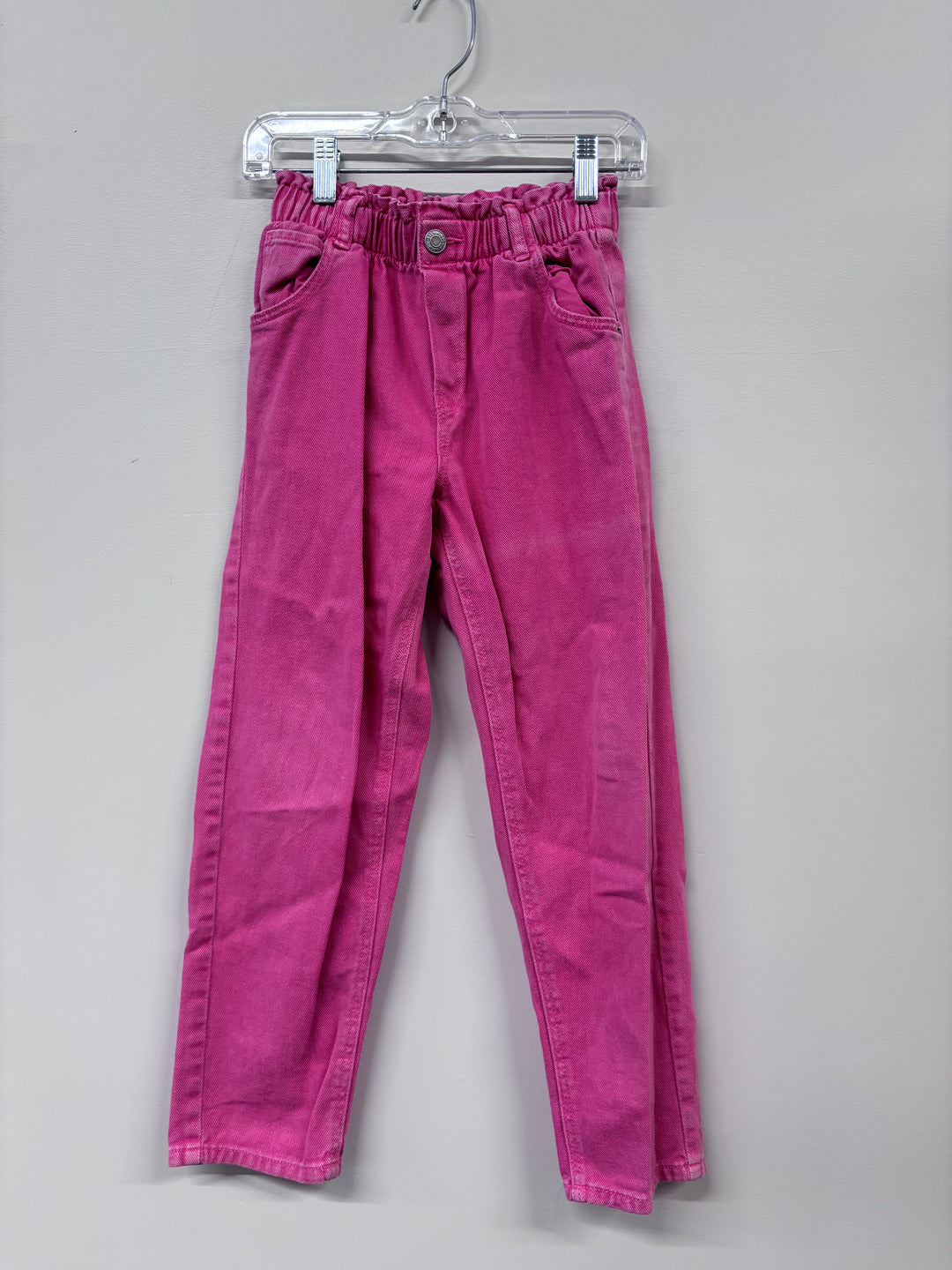 H&M Pink Denim Pants, 7-8 Years