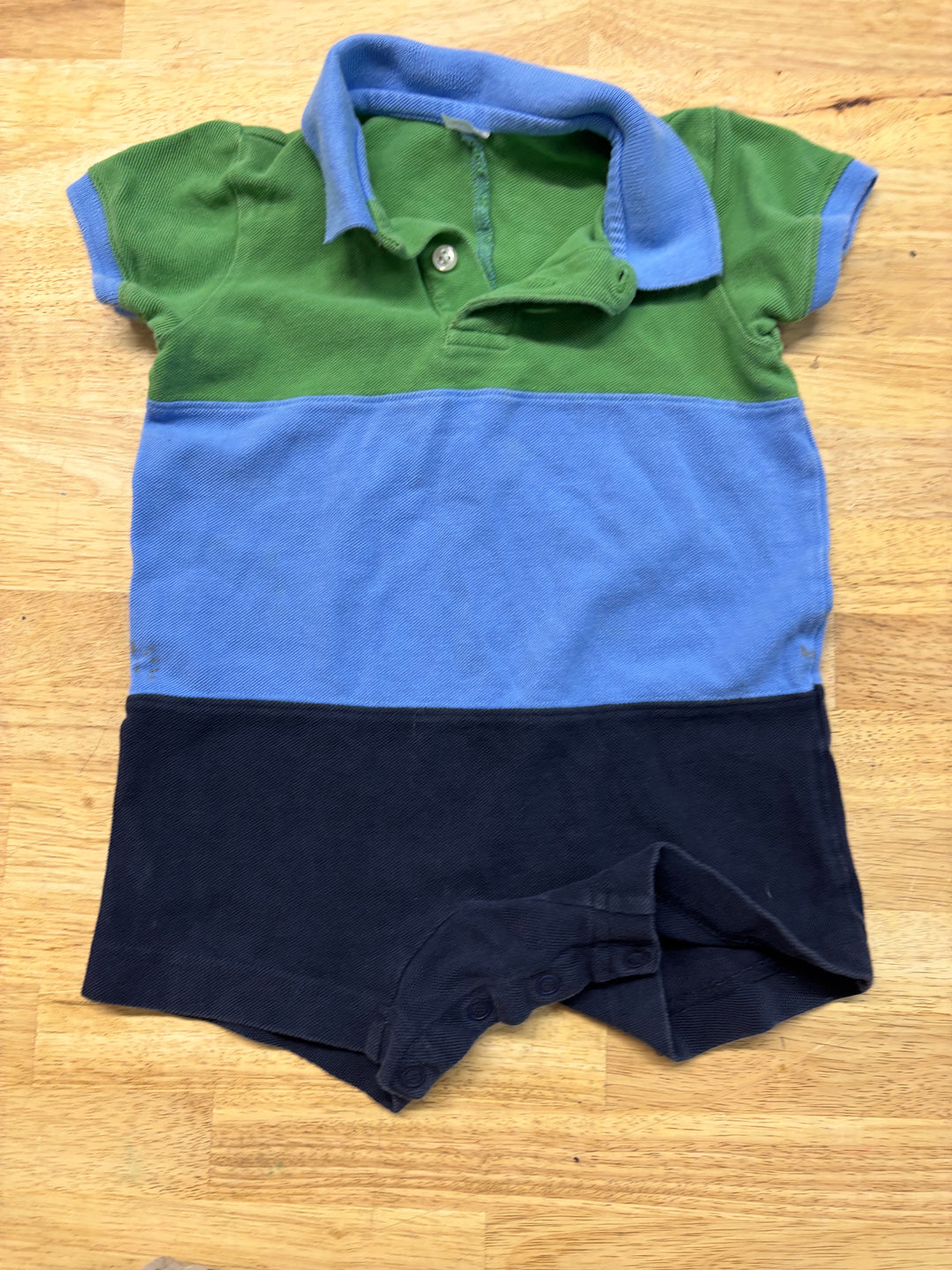 Lands End Polo Romper – 6-12M