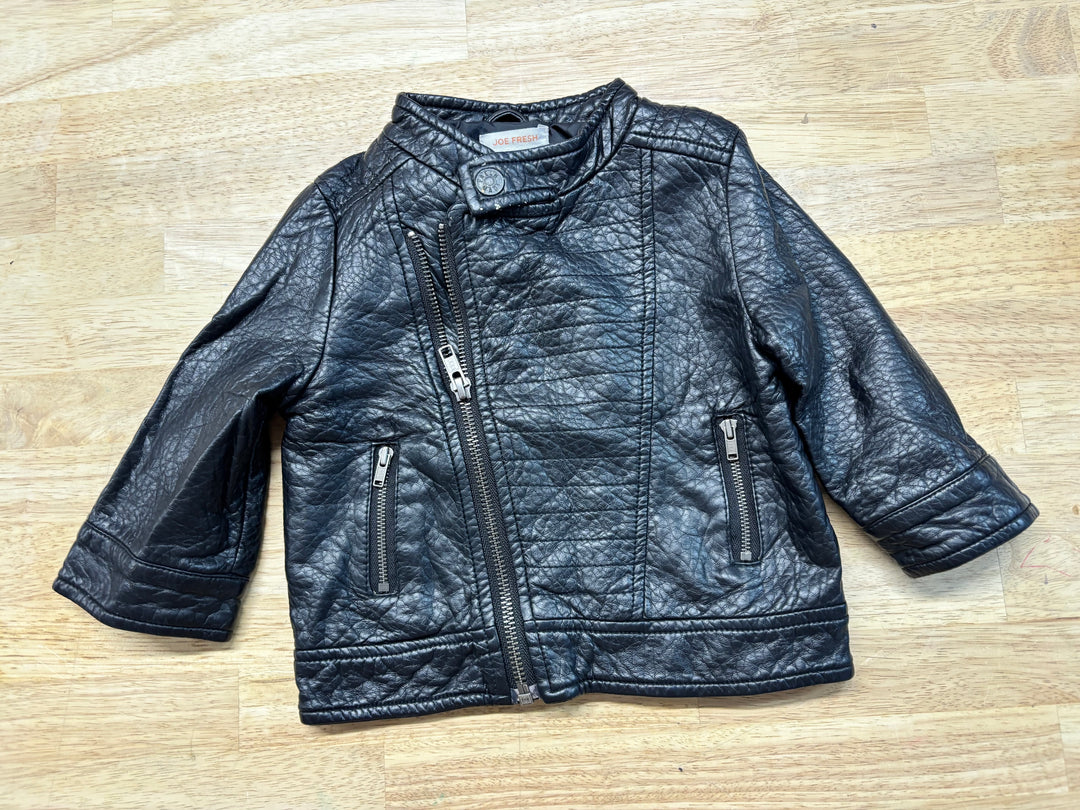 Joe Fresh Pleather Bomber Jacket – 6-12M