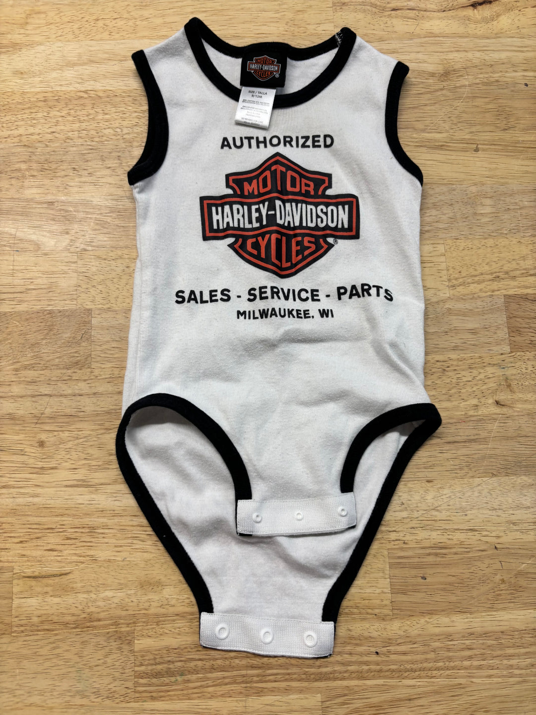 Harley-Davidson Sleeveless Bodysuit – 9-12M