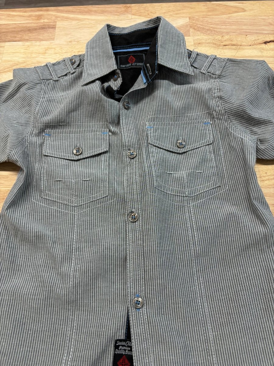 Swiss Cross 4 Button - Up Shirt - Nest and Sprout - Consignment