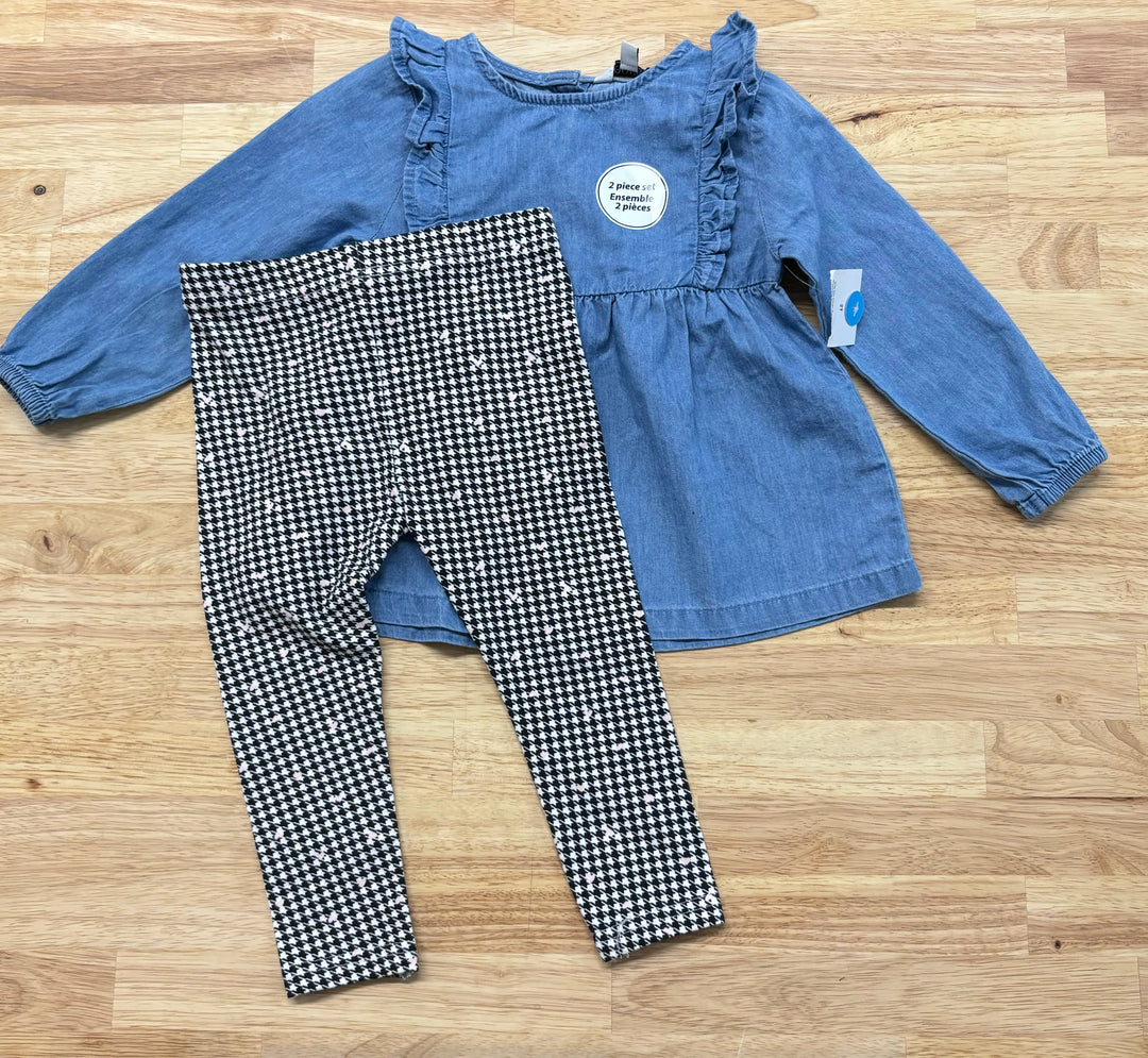 George Denim Dress Set, 2T, NWT