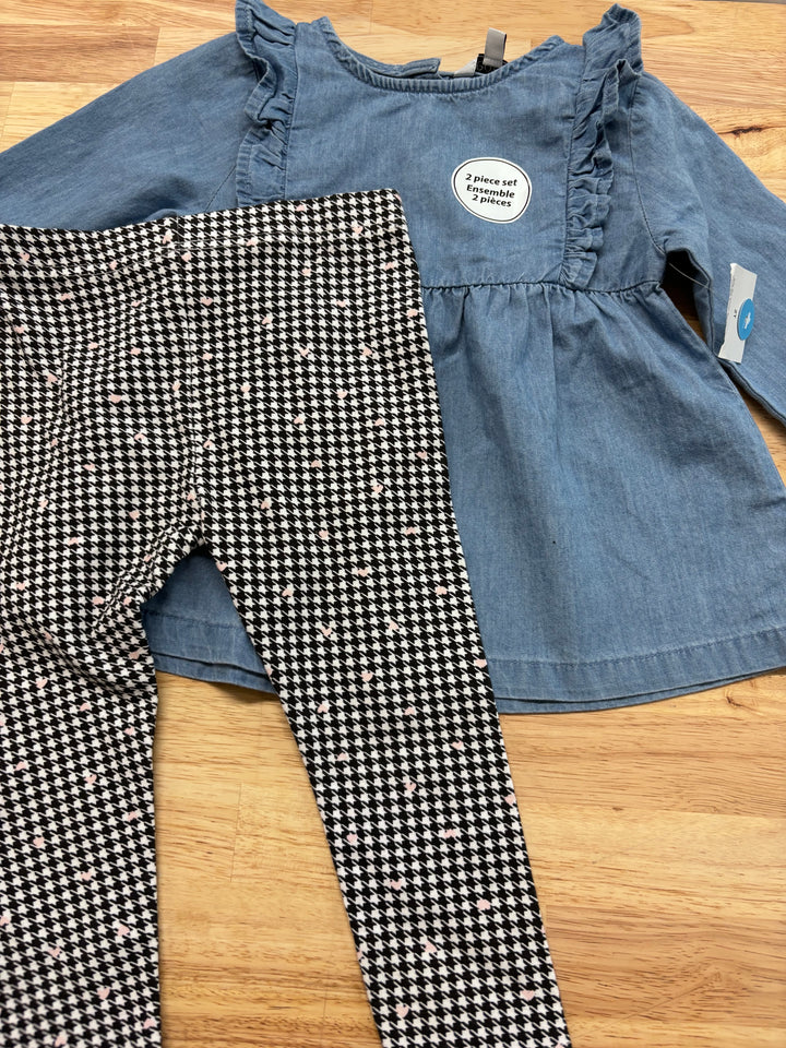 George Denim Dress Set, 2T, NWT