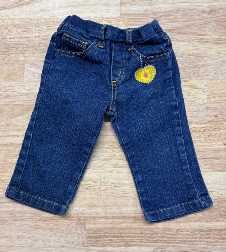 18 Month Jeans with Small Embroidered Feature