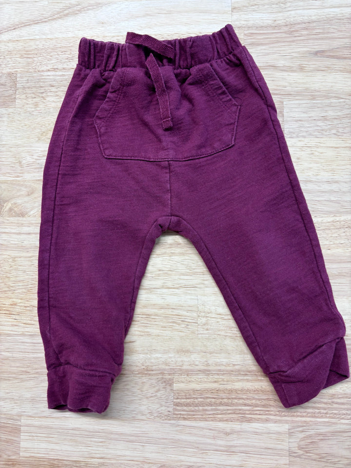 Petit Lem Burgundy Pants 12M